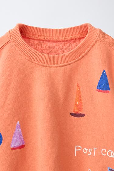 SWEAT BATEAUX ISABELLE VANDEPLASSCHE © - Orange de Zara - Image 2