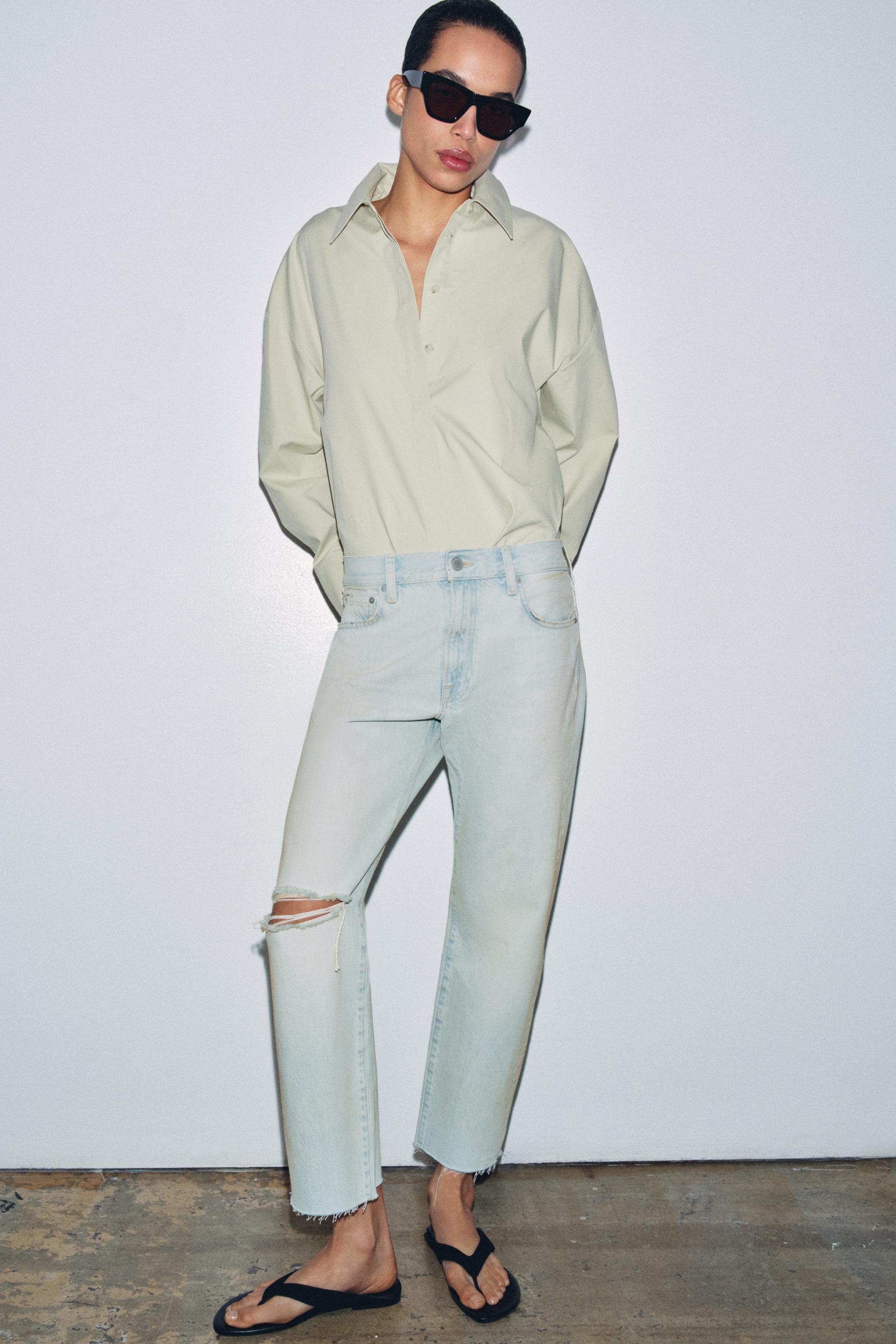 ZW COLLECTION DISTRESSED ORTA BEL STRAIGHT JEAN - Görsel 4