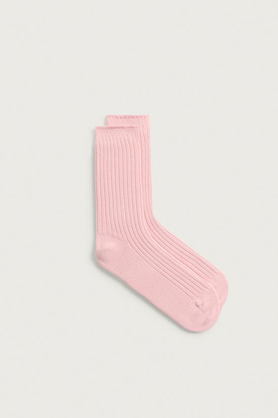 CALCETINES PUNTO CANALÉ - Rosa de Zara - Imagen 0