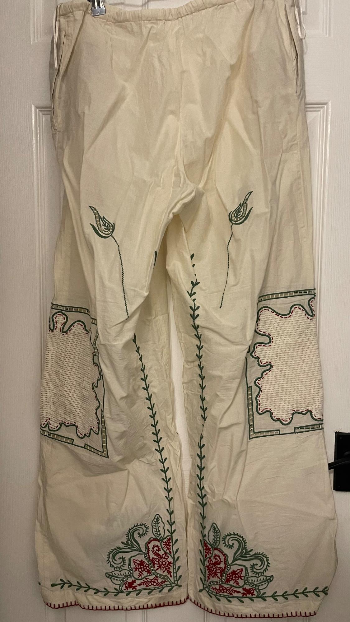 ZW COLLECTION EMBROIDERED TROUSERS - Image 2