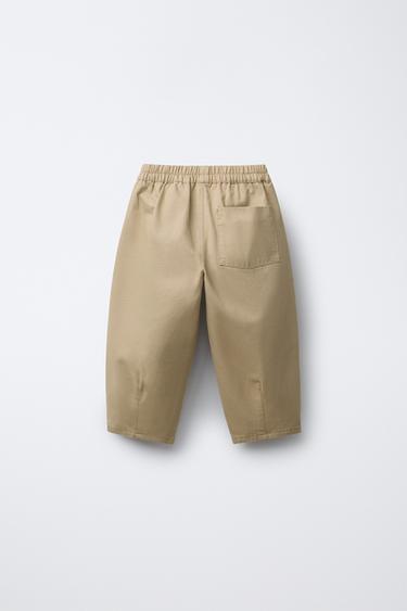 SOFT-TOUCH BALLOON TROUSERS - Light camel by Zara - Image 1