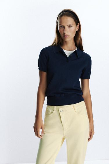 JEANS Z.09 STRAIGHT ANKLE HIGH-WAIST CROSSOVER WAIST - Yellow by Zara - Image 5