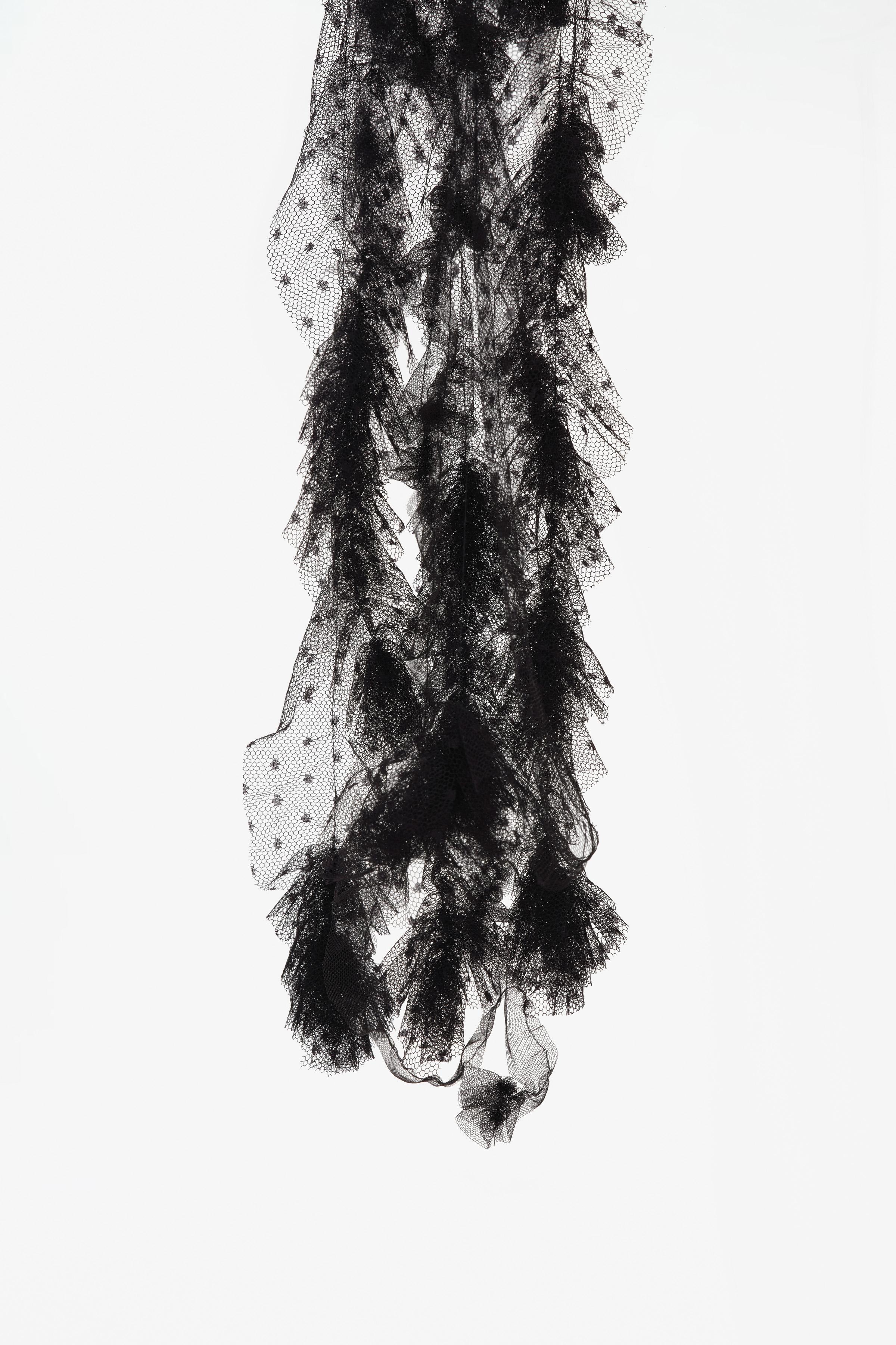 LIMITED EDITION DOTTED MESH SCARF