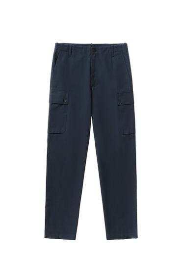 PANTALÓN CARGO REGULAR FIT - Índigo de Zara
