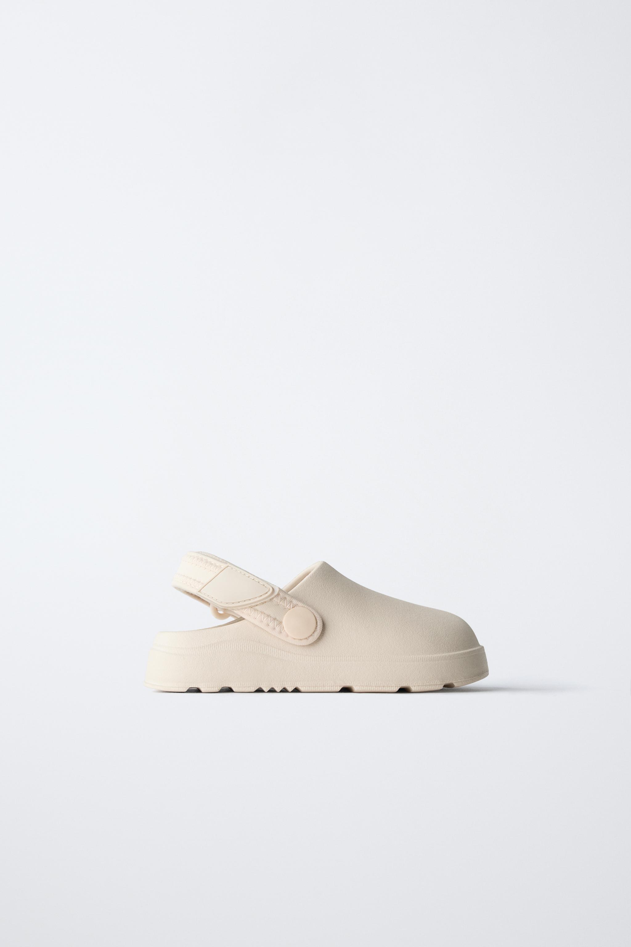 ラバーフィニッシュクロッグ - エクリュ | ZARA Japan / 日本