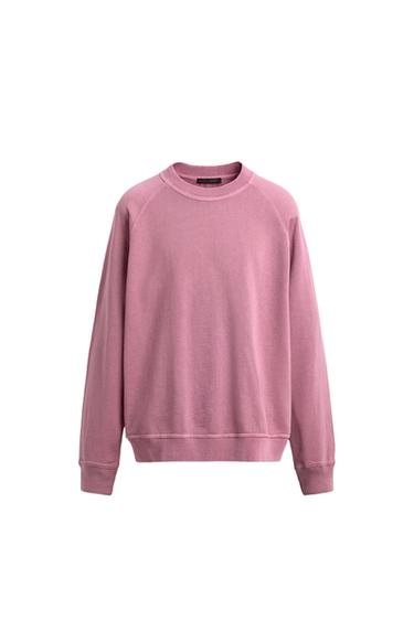 SUDADERA CREWNECK LAVADA - oro rosa de Zara