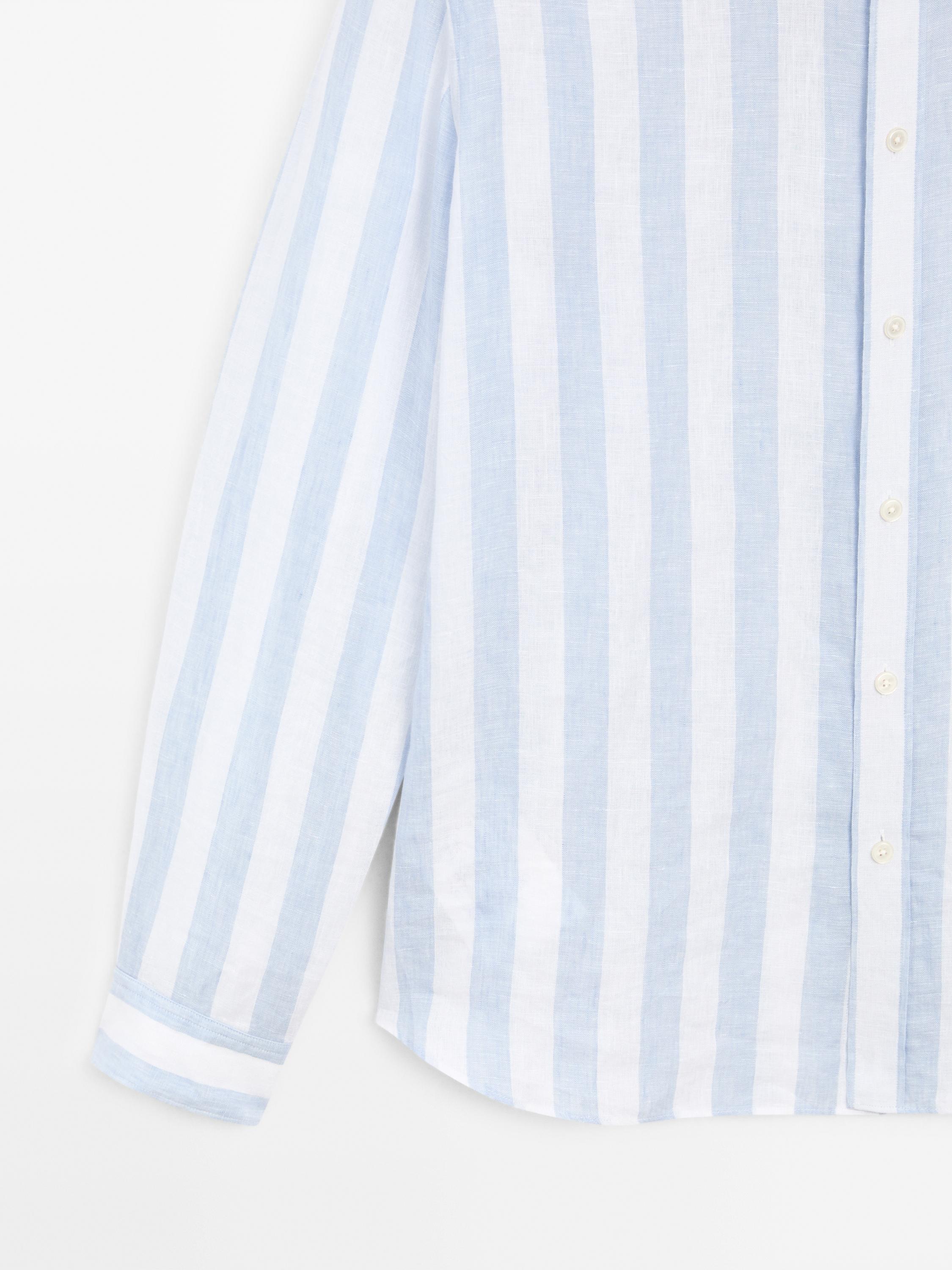 Chemise regular à rayures larges
