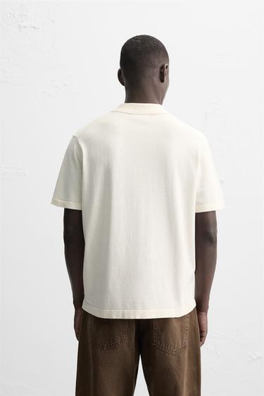 CHEMISE EN MAILLE REGULAR FIT - Écru de Zara - Image 2