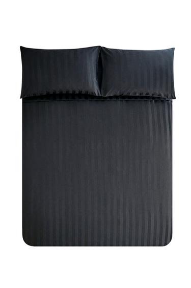 FUNDA NÓRDICA SATEN RAYAS (500 HILOS) - AZUL NOCHE de Zara