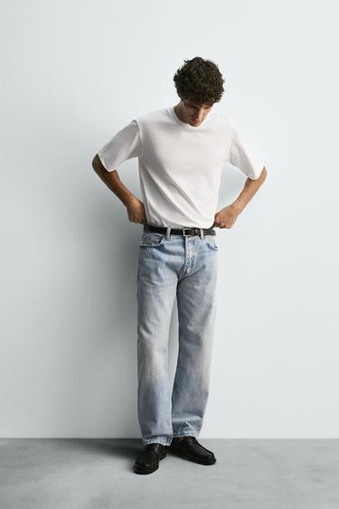 ДЖИНСЫ STRAIGHT FIT — СИНИЙ от Zara