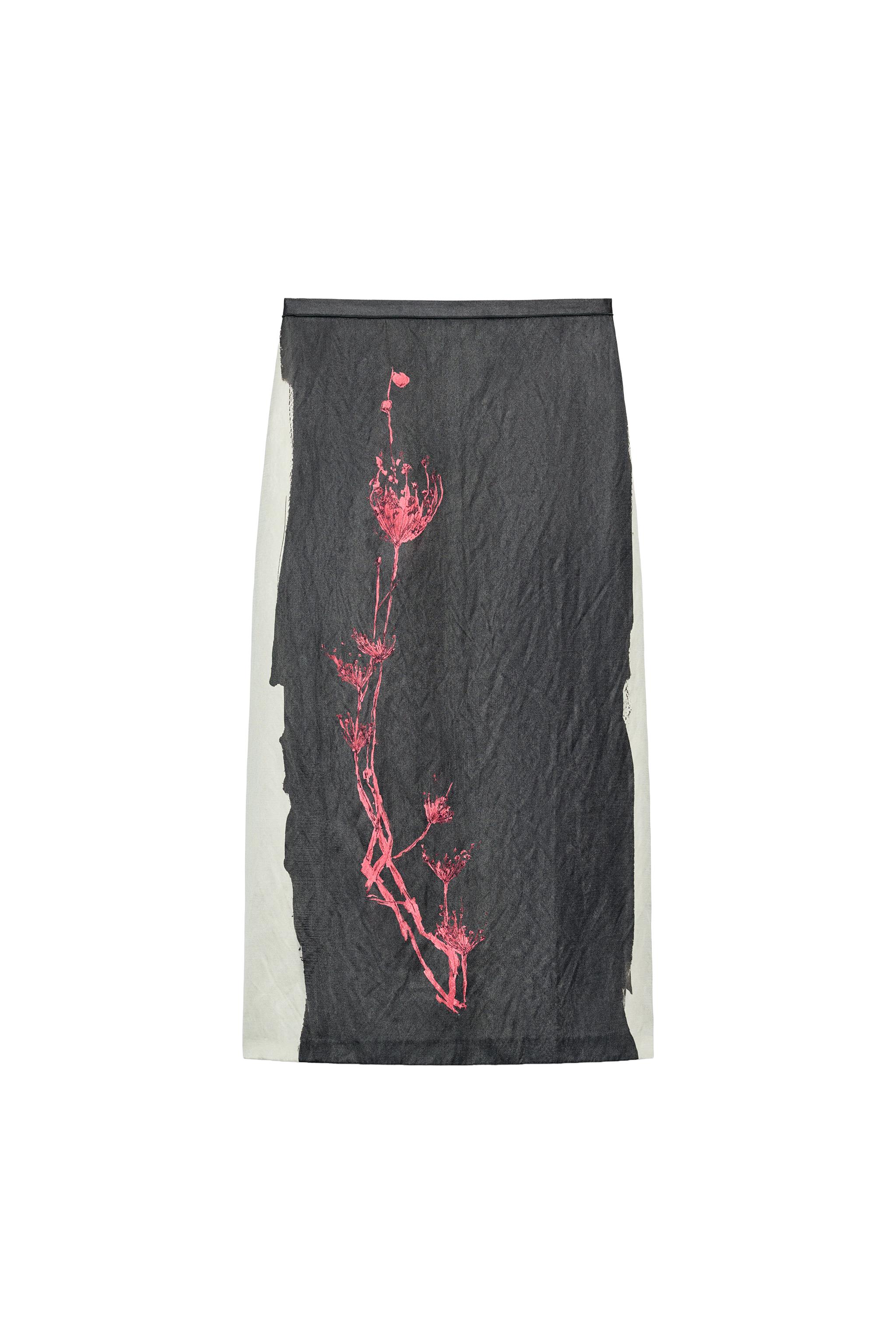 FALDA MIDI ESTAMPADA ZW COLLECTION