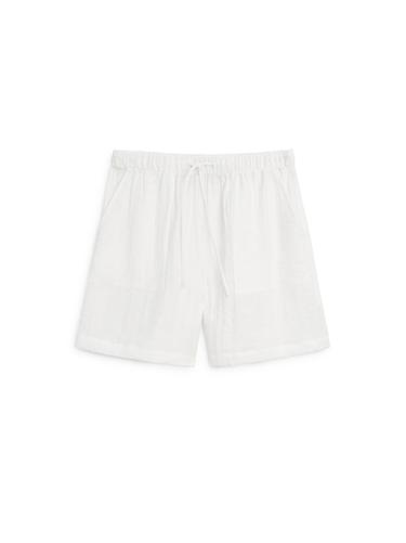 Zara Short flowing Bermuda shorts - White