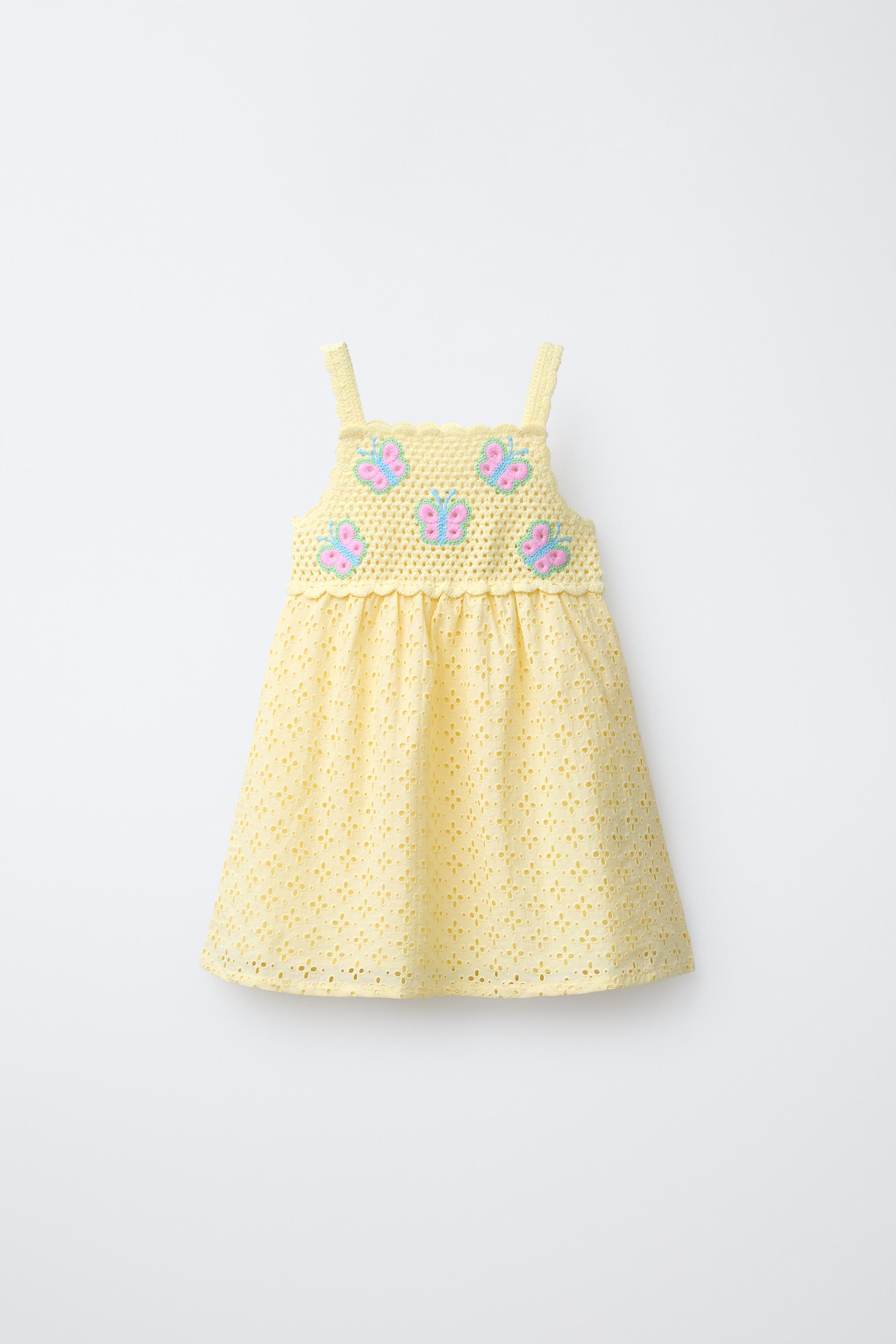CROCHET BUTTERFLY COMBINATION DRESS