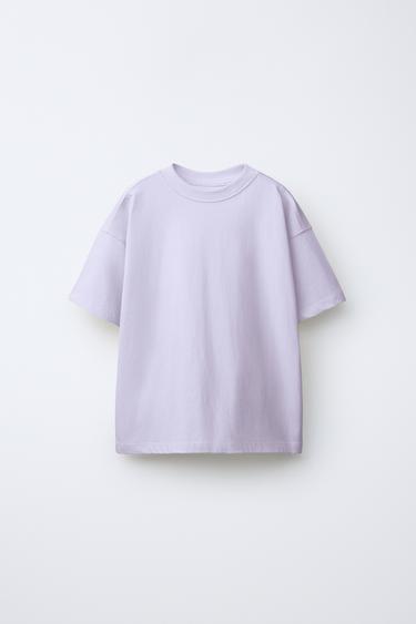 CAMISETA LISA - Malva claro de Zara