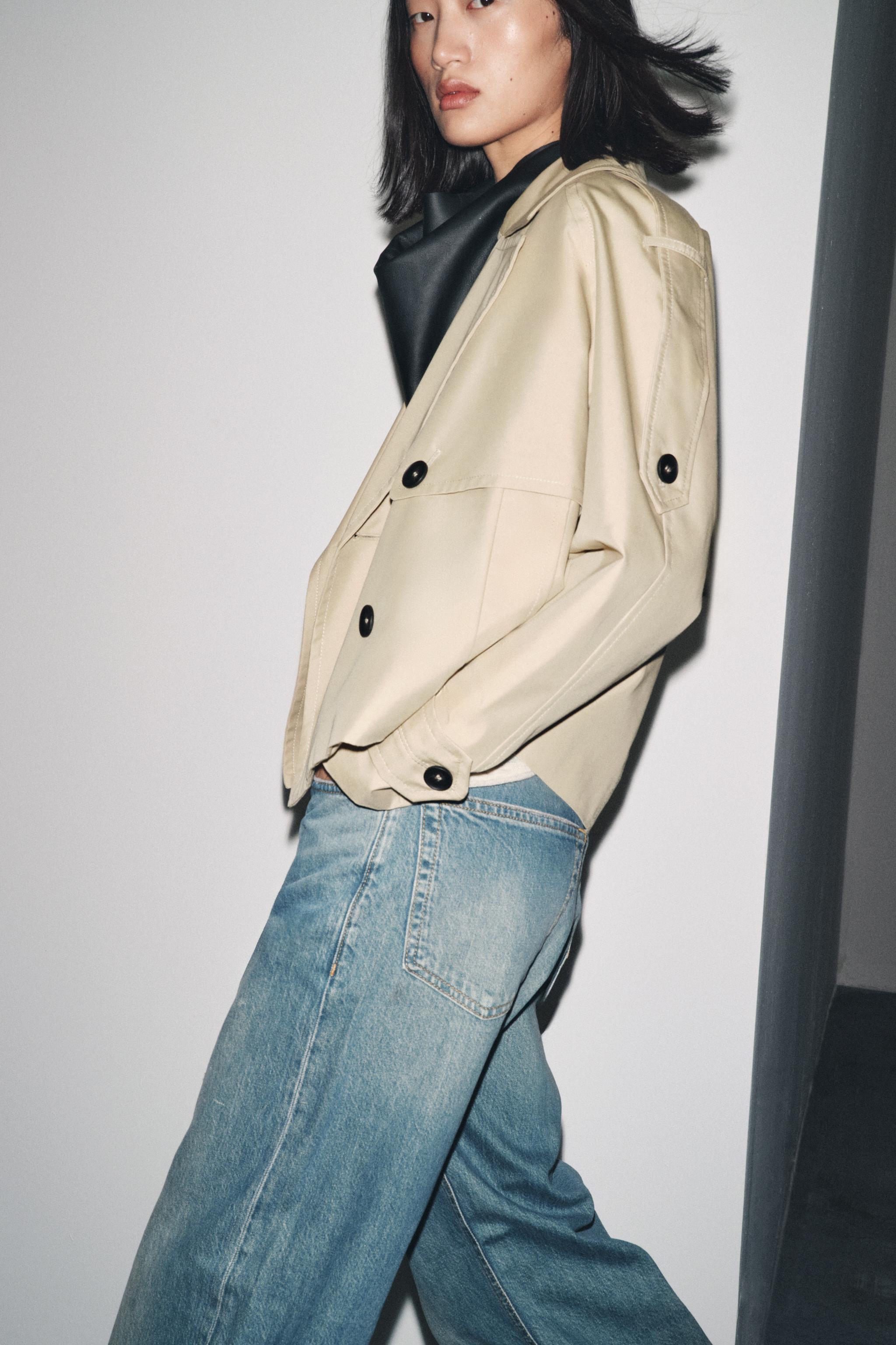 ショート丈撥水加工トレンチコート ZWコレクション - ライトベージュ