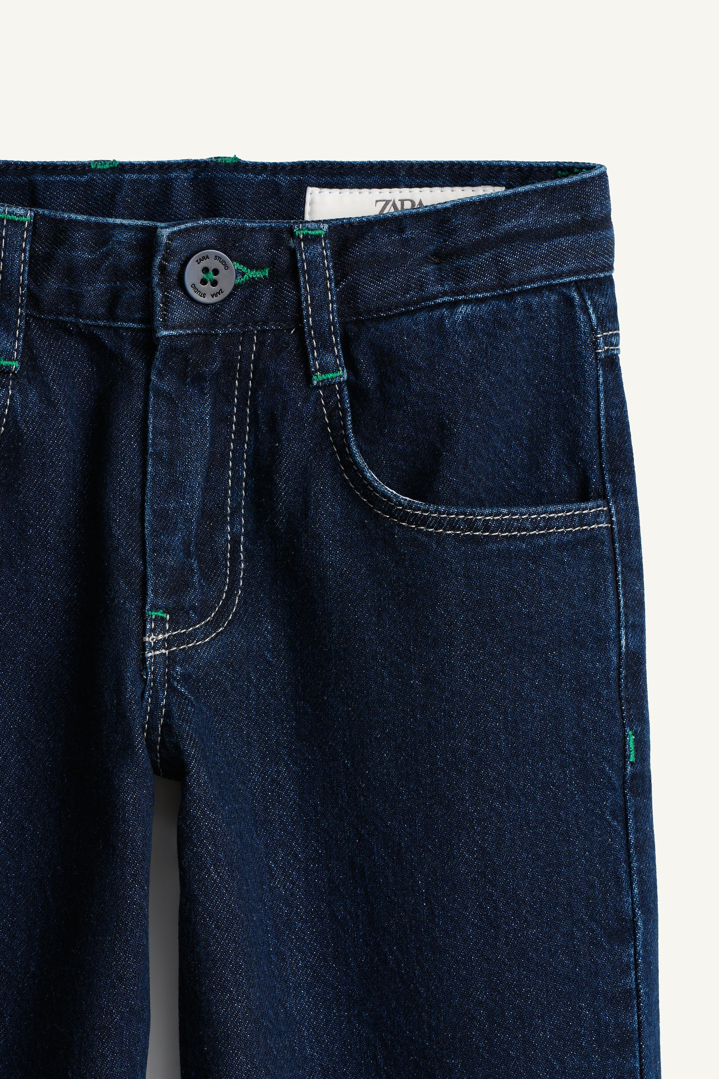 JEANS WIDE LEG BAS REVERS SURPIQÛRES ÉDITION LIMITÉE