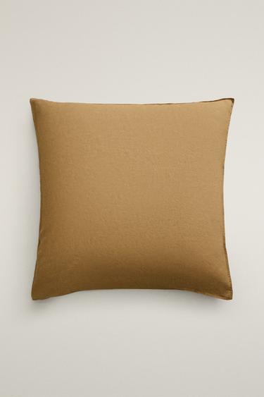 FADED LINEN PILLOWCASE (140 G/M²) — Caramel 2