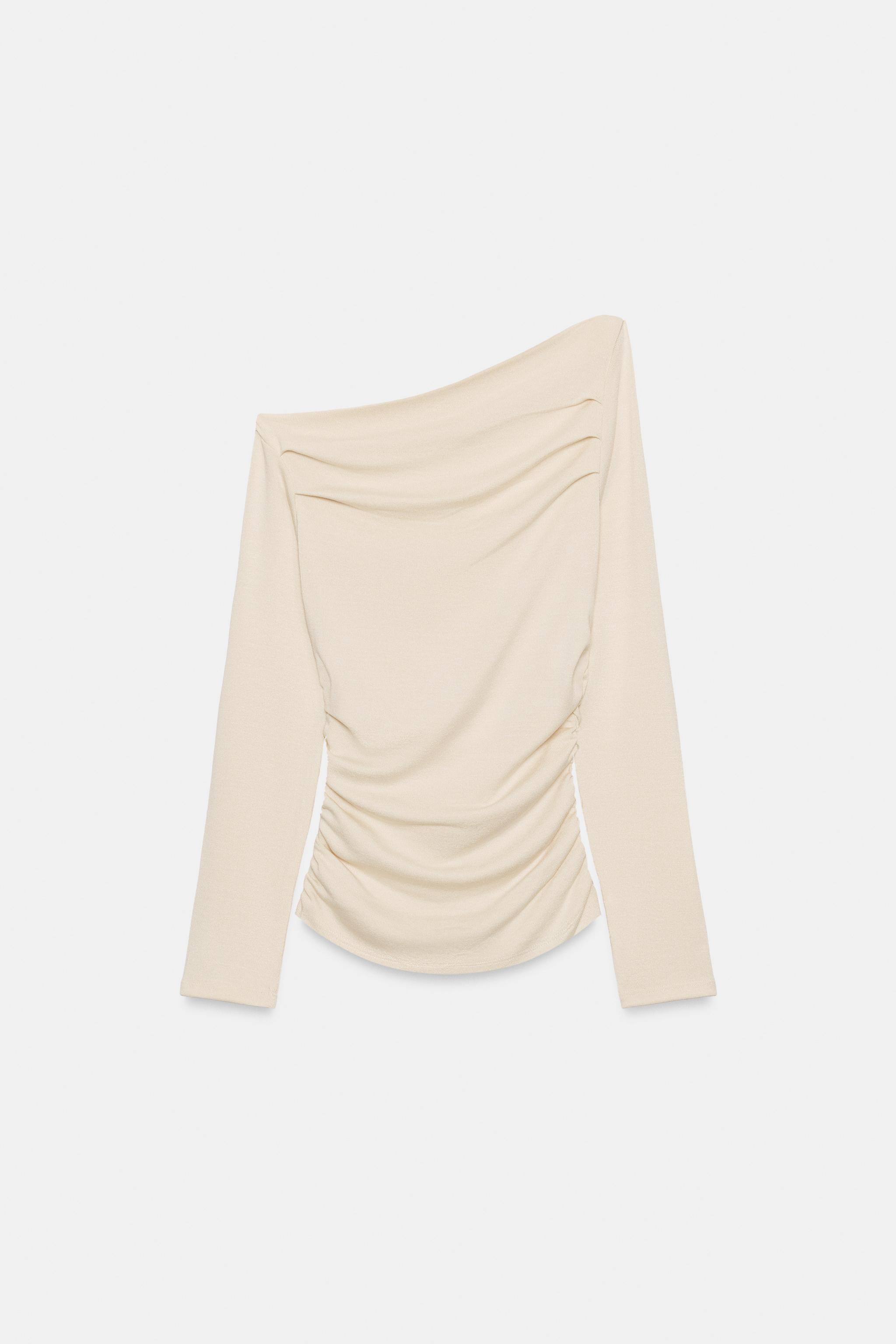 TOP DRAPÉ ASYMÉTRIQUE