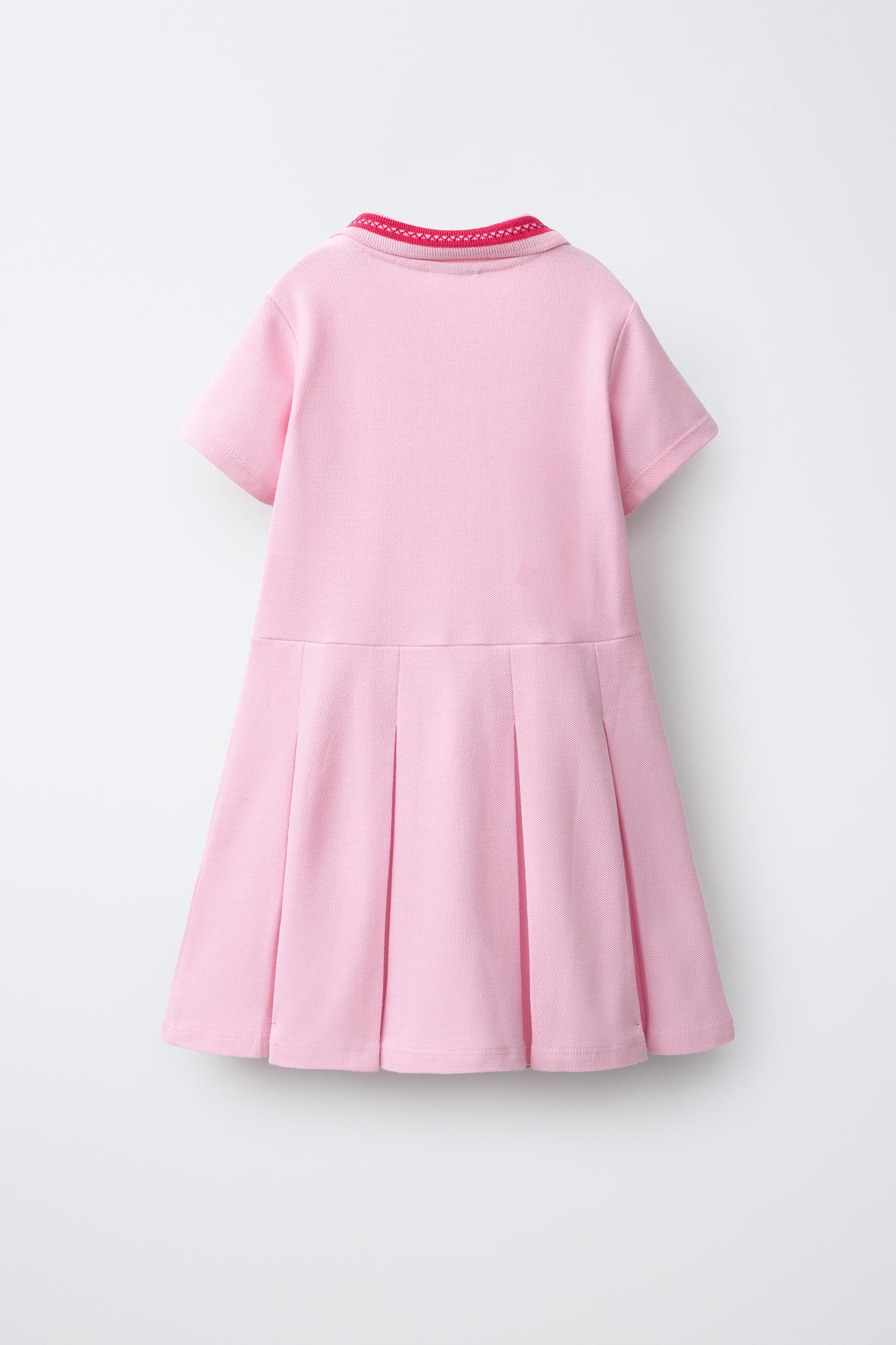 Детские платья Zara PIQUÉ POLO COLLAR DRESS — фото 2
