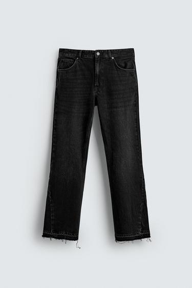Zara FLARE FIT JEANS - Charcoal