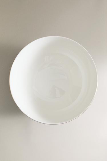 PORCELAIN SALAD BOWL WITH GOLD RIM - Gold by Zara - Image 4
