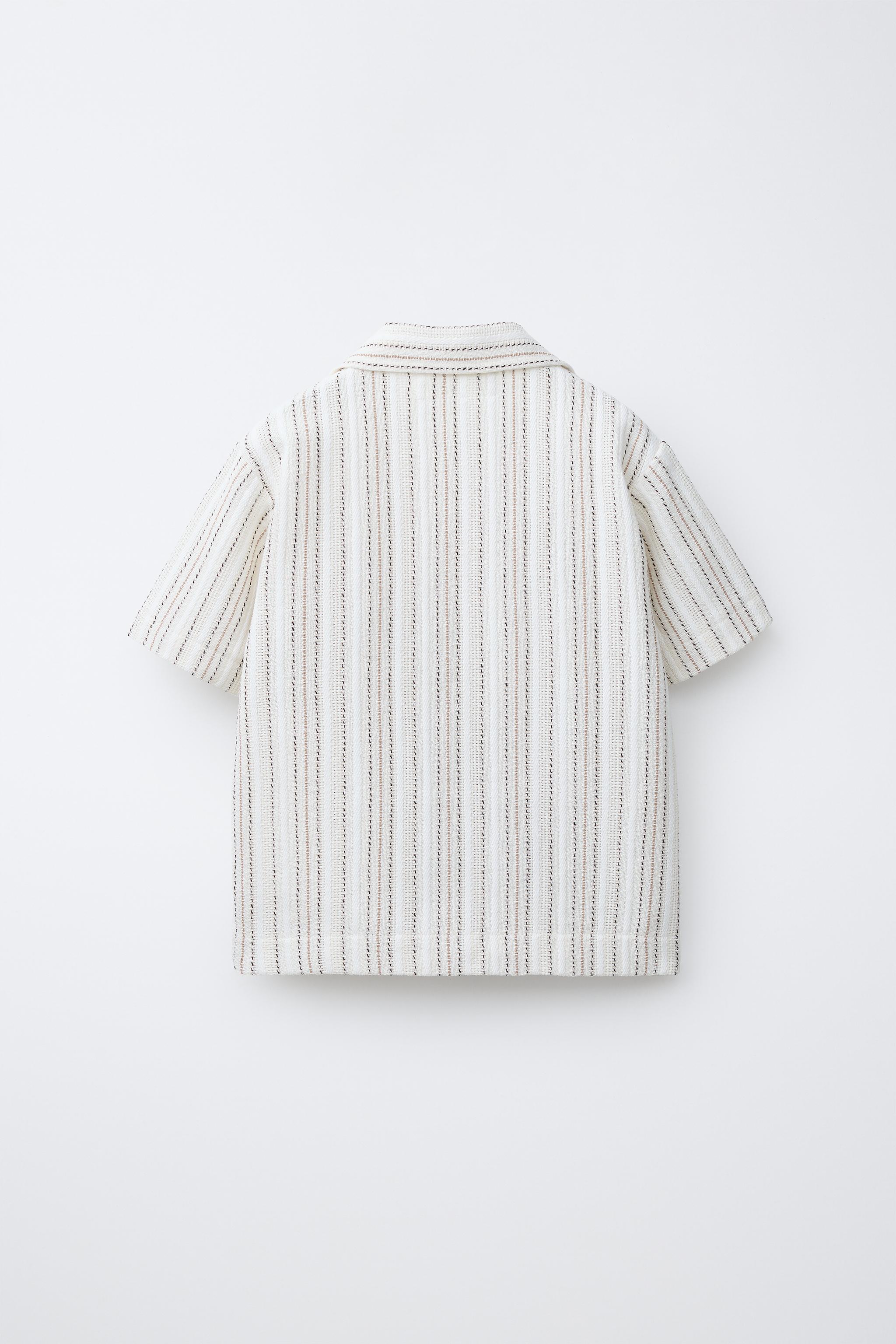 CHEMISE BOWLING IMPRIMÉ À RAYURES