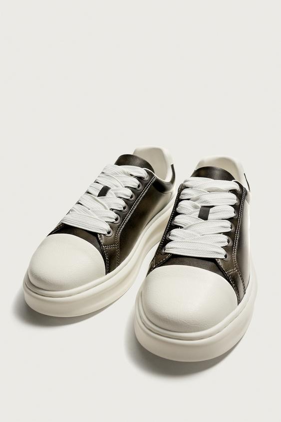 BASKET À VOLUME - Gris de Zara - Image 1