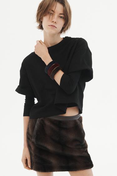 LIMITED EDITION PACK OF FAUX FUR BRACELETS - Multicoloured by Zara