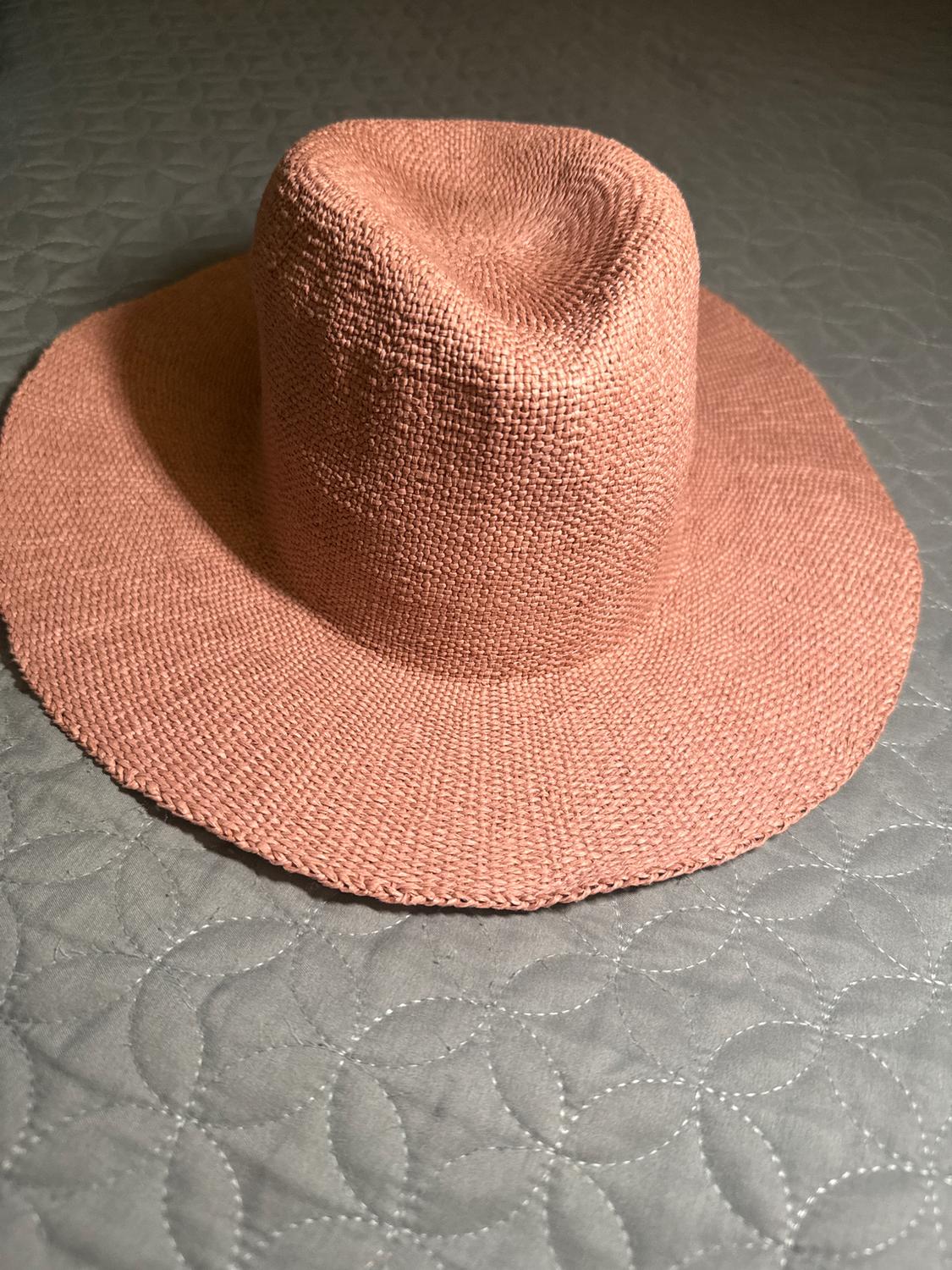 SOLID COLOR WOVEN HAT - Image 2