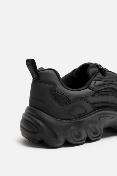 CHUNKY SOLE SNEAKERS - Black by Zara - Image 3