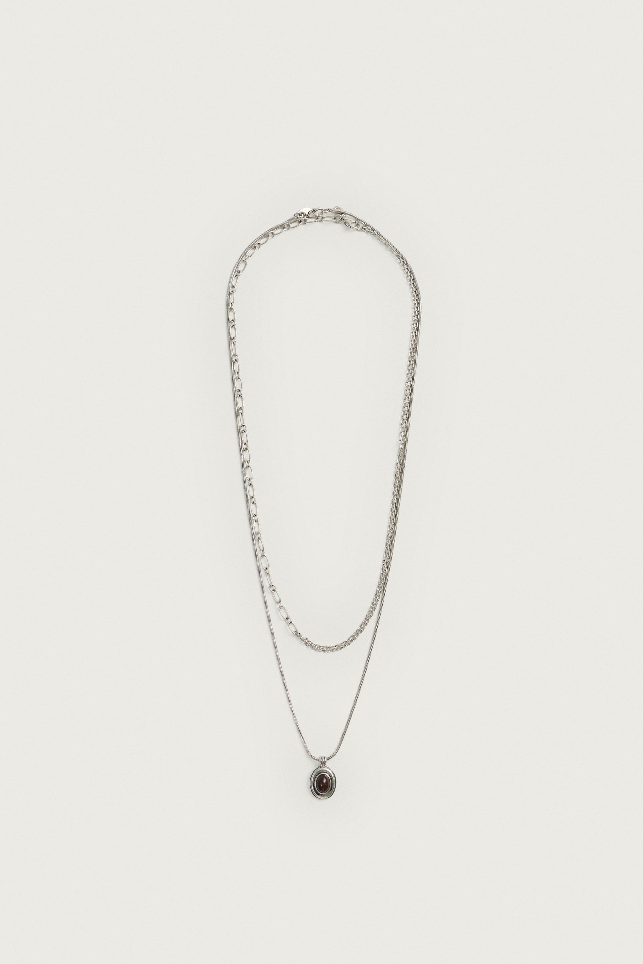 COMBINED CHARM CHAIN PACK OF 2 — Silver