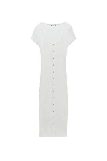 MIDI DRESS WITH BUTTONS