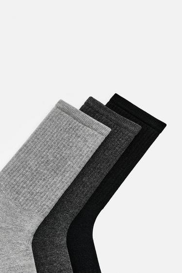 PACK OF 3 RIBBED SOCKS - various by Zara - Image 2