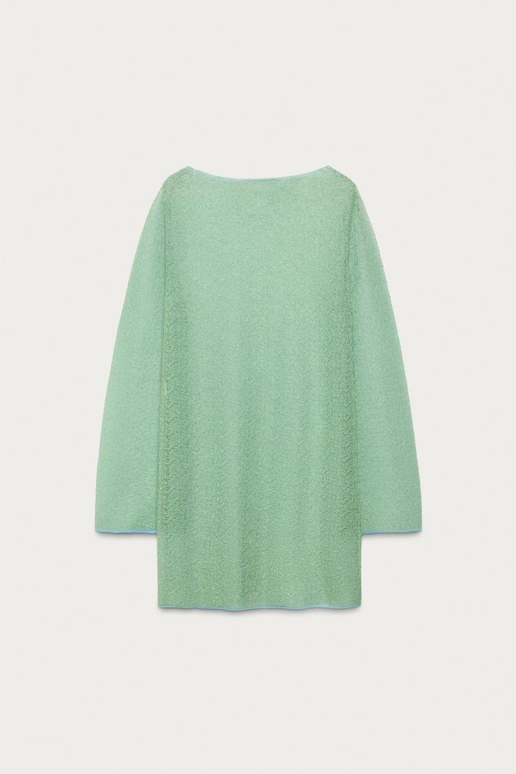 VESTIDO DE PUNTO SEMITRANSPARENTE MARISA BERENSON X ZARA 3