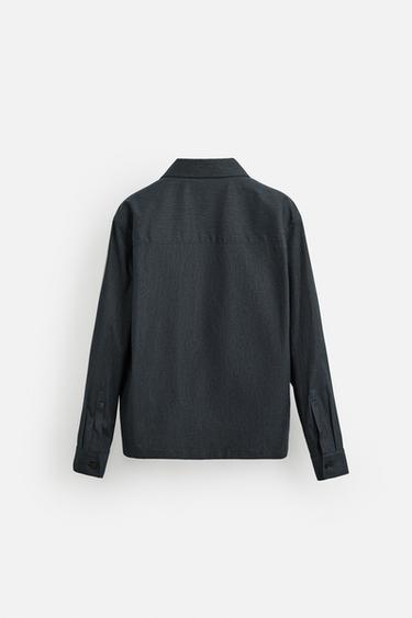 SURCHEMISE RELAXED FIT - Bleu de Zara - Image 7