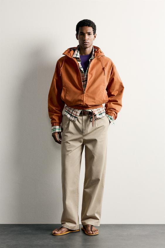 RELAXED FIT PİLİLİ CHINO PANTOLON