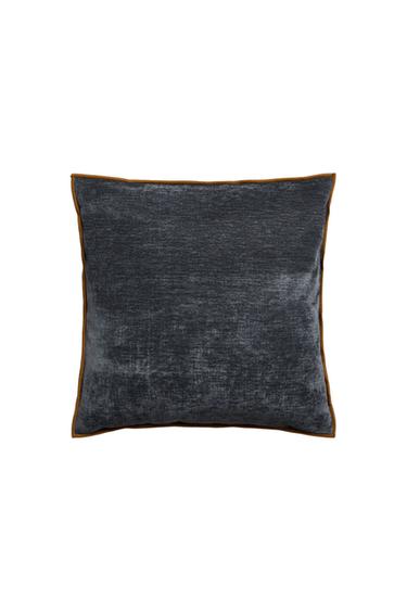 CHENILLE CUSHION COVER - Blue / Grey by Zara