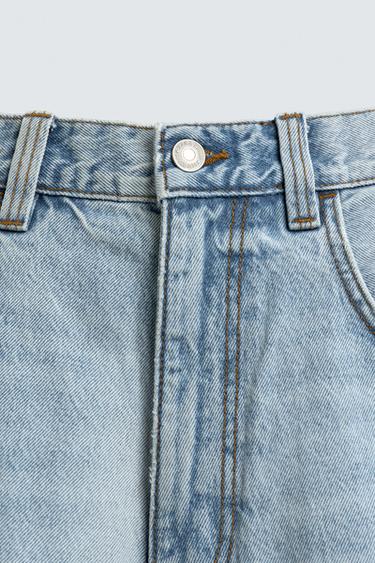 BERMUDA EN JEAN RELAXED FIT - Bleu clair de Zara - Image 7