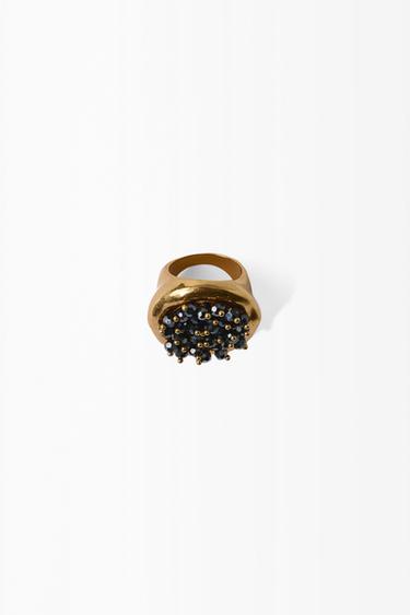 Zara SHINY SIGNET RING - Golden