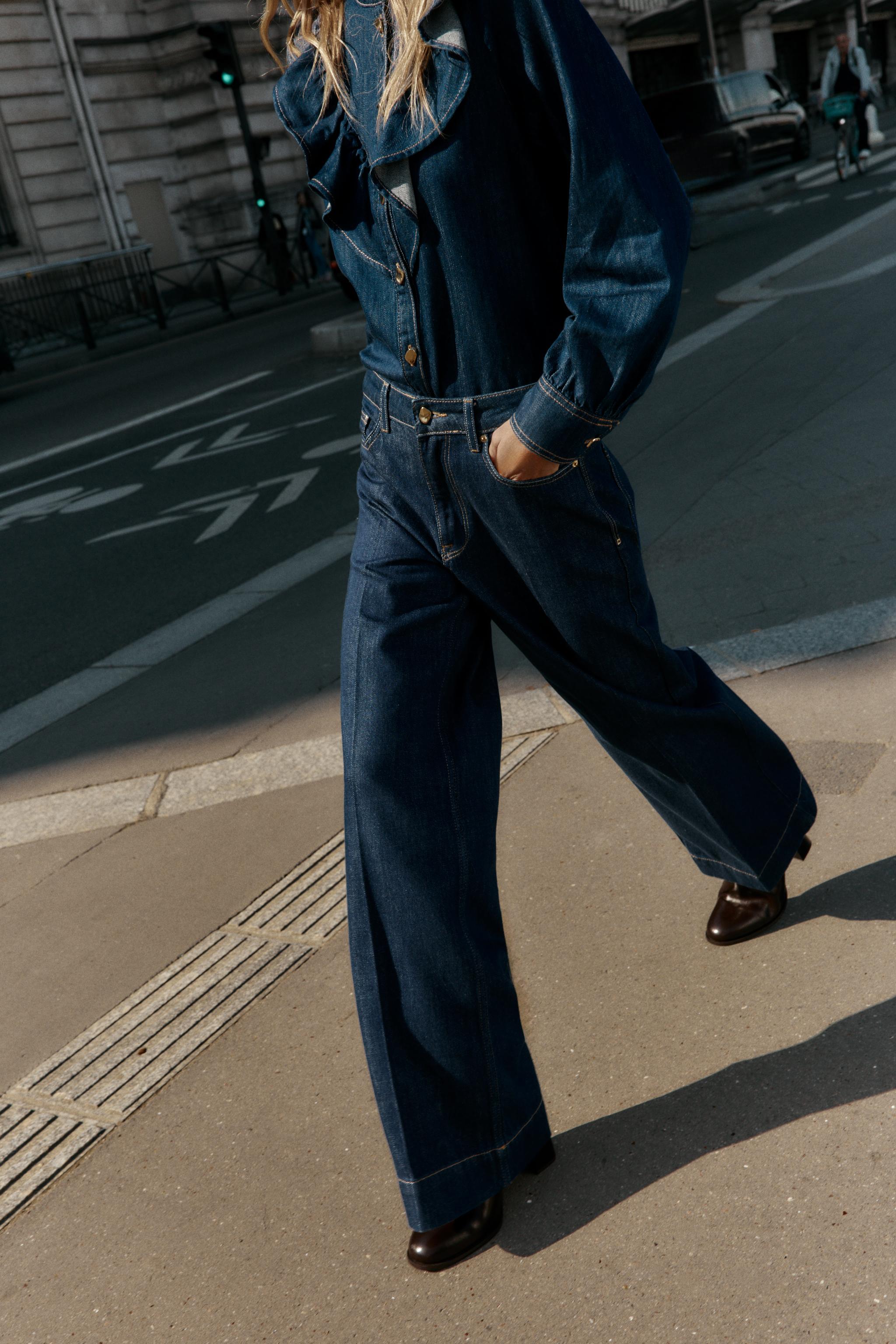 【jin1997】1本目 Z1975 STRAIGHT LEG MID-RISE COMBINED JEANS - Mid-blue | ZARA
