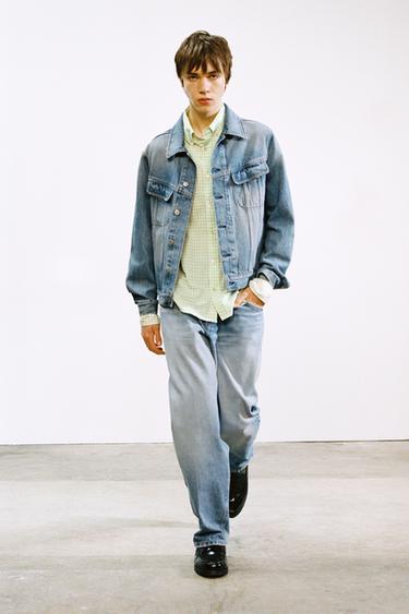 REGULAR FIT CHECK SHIRT LIMITED EDITION - Pastel green by Zara