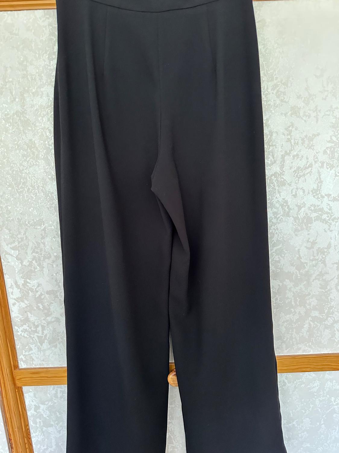 BLACK PALAZZO TROUSERS - Image 2