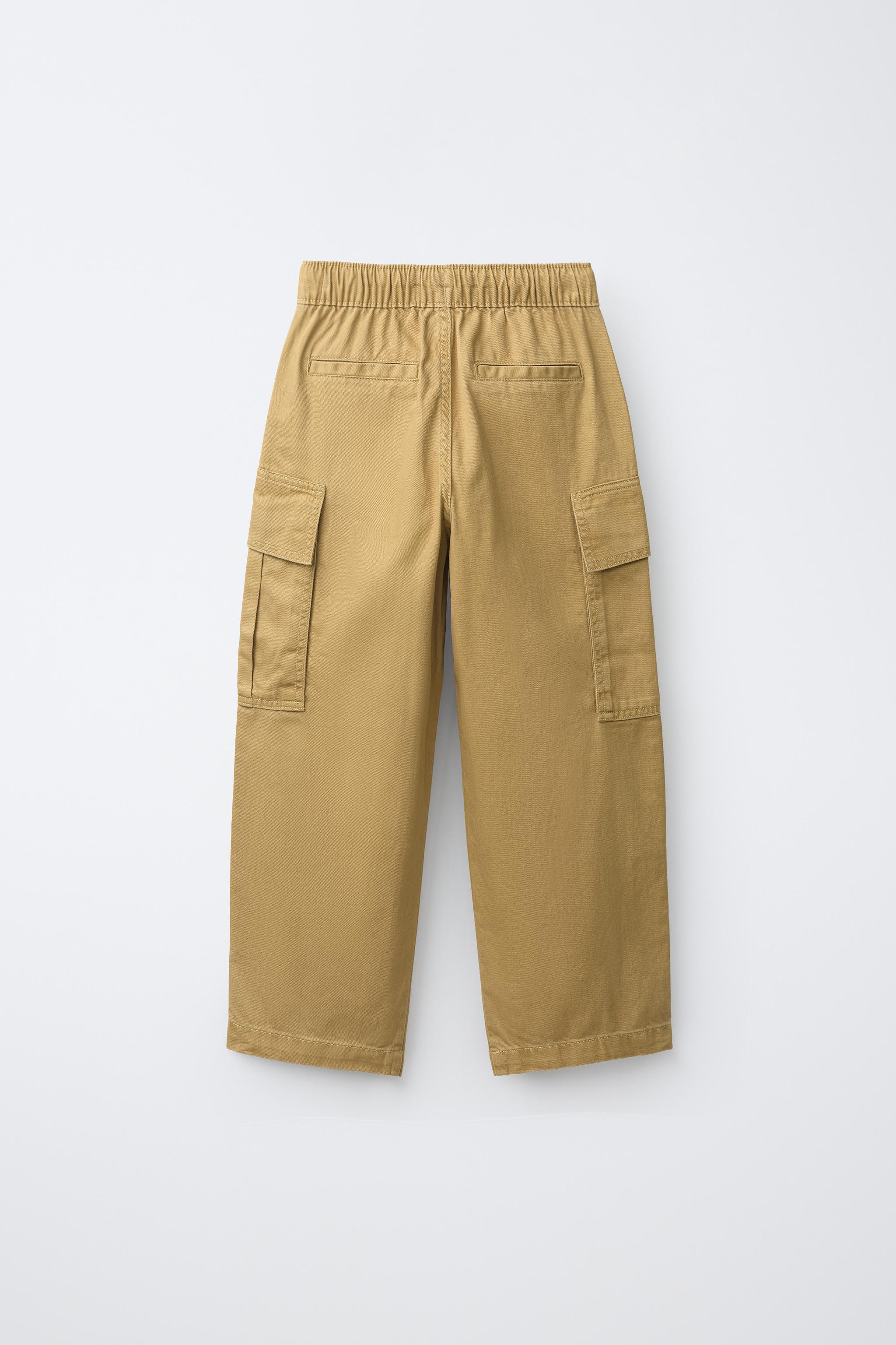 POCKET CARGO PANTS — Mustard