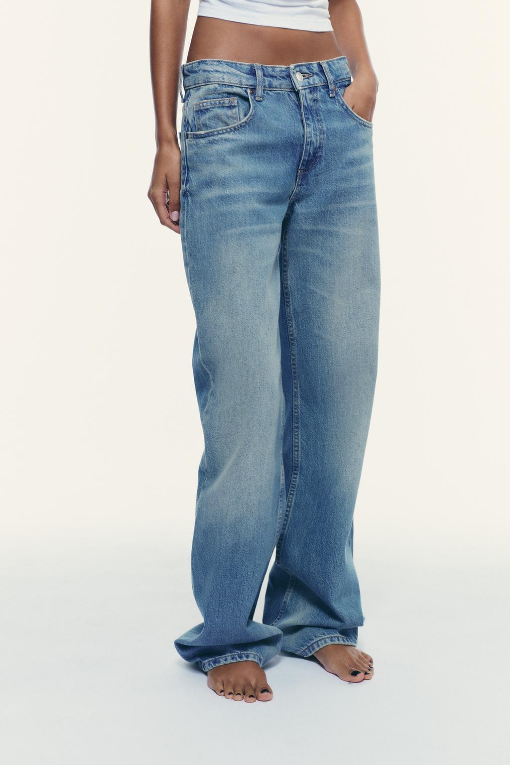 TRF MID-RISE WIDE LEG JEANS