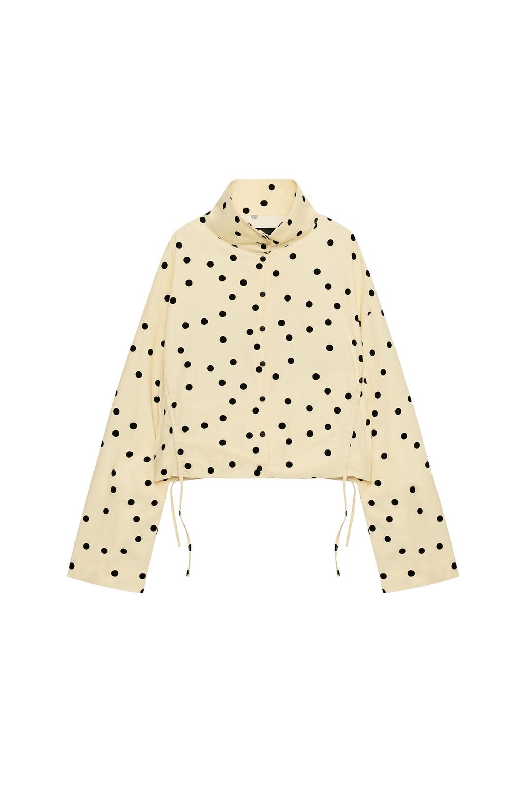 POLKA DOT RUCHED JACKET - image 3