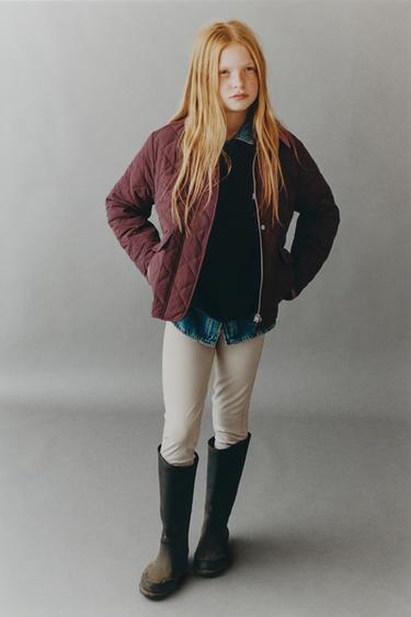 QUILTED RIDING JACKET - Burgundy by Zara