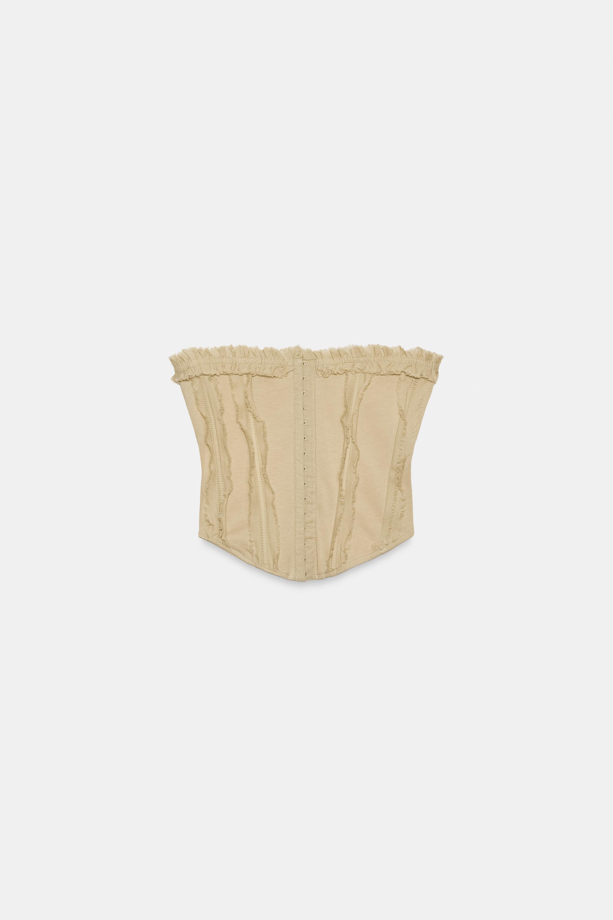 RUFFLED CORSET TOP