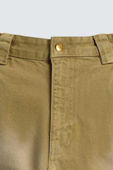 WASHED BALLOON FIT JEANS - camel by Zara - Image 8