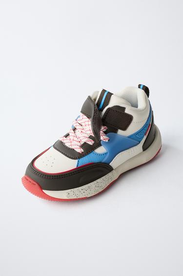 CONTRAST HIGH-TOP SNEAKERS - Multicoloured by Zara - Image 2