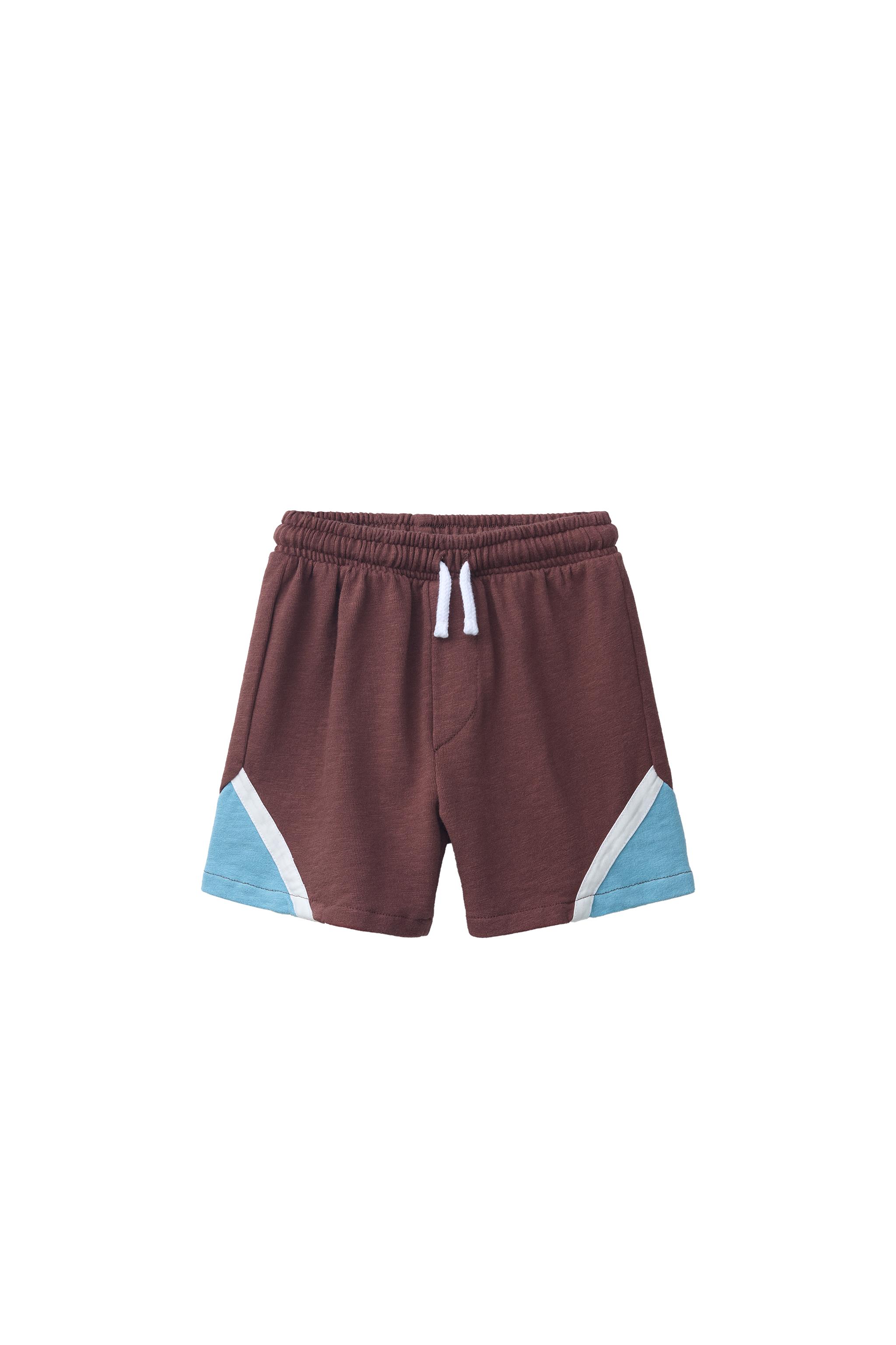 SEAMED PLUSH SHORTS - Light blue | ZARA United States